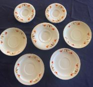 Hall Autumn Leaf 7 Saucers