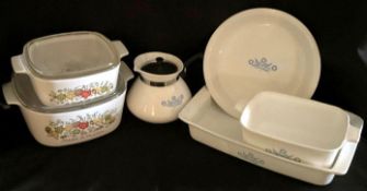 6 Piece Corning Casserole Set