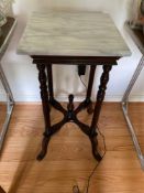 Marble Top Fern Stand