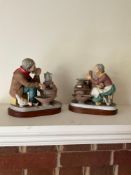Pair of Ceramic Figurines