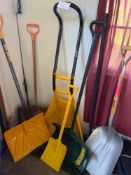 Group of 6 Snow Shovels