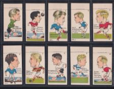 Trade cards, Sunday Empire News, Famous Footballers of Today (Durling) (set, 48 cards) (vg)