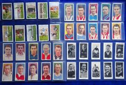 Cigarette cards, Football, 6 sets, Gallaher Footballers in Action, Godfrey Phillips (3), Soccer