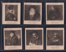 Cigarette cards, Ardath Rembrandt Series (Dutch version Splendo cigarettes), set 40 cards (gen gd/
