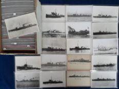 Transportation, Shipping, approx. 350 postcard sized b/w photos of Frigates, Corvettes and