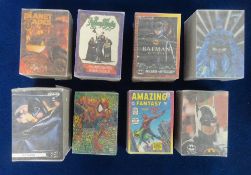 Trade cards, Modern Trade issues, all Superhero, TV and Sci Fi related, 12 sets including Planet