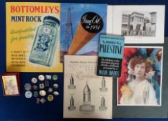 Ephemera and Collectables, a collection of items to include Butlins 17 Butlins badges and tokens,
