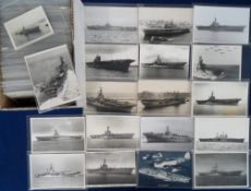 Transportation, Shipping, Photographs, approx. 300 postcard sized photos of Royal Navy