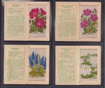 Tobacco silks, Kensitas Silk Flowers 2nd Series large and standard sized, 2 sets 40 cards all