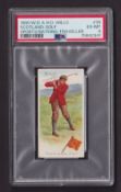 Cigarette card, Wills, Sports of all Nations, type card no 35 Golf, professionally graded by PSA