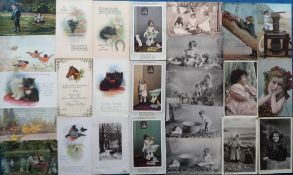 Postcards, a mixed Tuck published selection of approx. 165 cards, inc. flowers by Klein (38), and