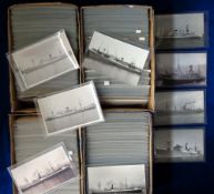 Transportation, Shipping, Ellerman Group, 1275 postcard sized images of various vessels (cargo and