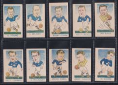 Trade cards, Kiddy's Favourites, Popular Footballers, (set, 52 cards) (gd)