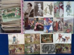 Postcards, approx. 500 mixed subject cards to include film stars, Festival of Britain, horses,