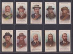 Cigarette cards, Taddy Boer Leaders, (set 20 cards), (gen gd a couple fair)