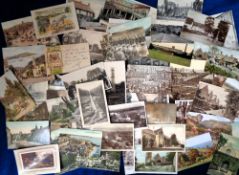Postcards, Somerset, a collection of approx. 90 cards, with RPs of Kewstoke (2), Wincanton from West