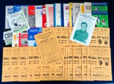 Football programmes, Hull City Home & Away, 1961/62, 27 home programmes including Bradford PA (