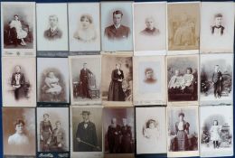 Ephemera, Victorian greetings cards (100s) and cabinet cards (23), an interesting selection to
