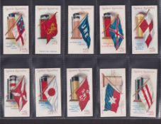 Cigarette cards, Ogden's, two sets, Flags & Funnels of Leading Steamship Lines (50 cards) & Modern