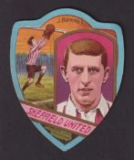 Trade card, J. Baines, Football Shield, Sheffield United, J. Brookes inset (vg) (1)