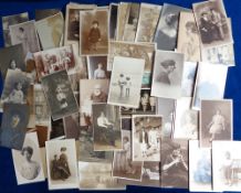 Postcards, People, approx. 150 cards, portraits, families, children, babies, military, fashions,