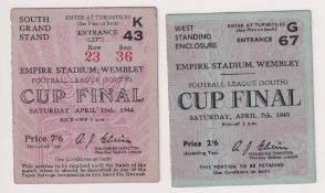 Football tickets, two tickets, Football League (South Cup Finals), Chelsea v Charlton 15 April