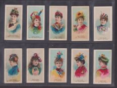 Cigarette cards, USA, Duke's, Fancy Dress Ball Costumes, (set 50 cards) (fronts gen gd, backs mixed,