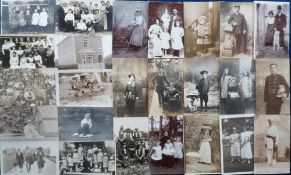 Postcards, Social History, a selection of approx. 86 RPs. Themes include children, hats, fashion,