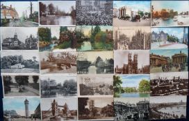 Postcards, London, a selection of 170 cards RPs and printed, to include Crouch End, Uxbridge,