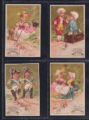 Trade cards, Liebig, French Language, S69 Songs III (no lines of music), set 6 cards (gd/vg)