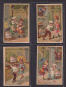Trade cards, Liebig S122 A Chef Goes Courting, French Language, (set 6 cards) (gd)