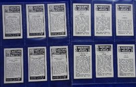 Trade cards, 23 sets including Redding's (7), Castles, Cathedrals, Warriors 1st & 2nd, Heraldry etc,