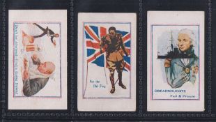 Cigarette cards, Army Pictures Cartoons etc, 3 cards from 3 different issuers, Beeston - Nelson, H J