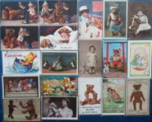 Postcards, Teddies, a mix of approx. 30 cards all featuring teddies, inc. Tuck published Teddy