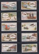 Cigarette cards, Faulkner's, Angling, (set, 25 cards) (gd)