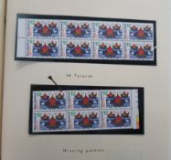 Stamps, New Zealand collection in 2 albums to include cylinder and traffic light blocks, miniature