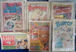 Comics, Girl's Comics from the 1970s, approx. 200 to comprise Judy (58), Mandy (12), Penny No.1 with