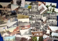Postcards, London Suburbs, a UK topographical mix of approx. 78 cards of London Suburbs with RPs