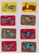 Trade cards, Dunkin (Confectionery, Spain), Motor Cycles of the World, 'M' size (set, 50 cards) (