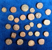 Coins, Indian, a collection of 26 assorted antique Indian coins (gd)