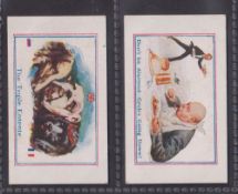 Trade cards, Wakeford's, Army Pictures, Cartoons etc, two cards, 'Don't be Alarmed - Grubs Going