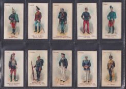 Cigarette cards, Wills Soldiers & Sailors (Blue backs), 17 cards (gen gd / near gd a couple fair)