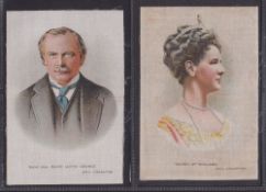 Tobacco silks, selection including Godfrey Phillips Great War Leaders P size BDV Brand, set of 18,