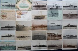 Postcards, Shipping, a selection of approx. 54 cards of Paddle Steamers, the majority RPs inc. S.S