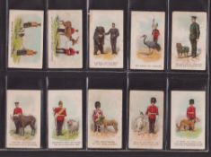 Cigarette cards, Wills (Scissors), Regimental Pets, (set 33 cards) (fair / near gd)