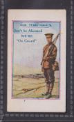 Trade card, E.C. Beeston, Army Pictures, Cartoons etc, type card 'Our Territorials, Don't be