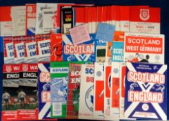 Football programmes, a collection of Welsh & Scottish International programmes, mostly from the