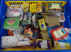 Trade cards, Crate containing over 17kg of trading cards mainly 1990's issuers onwards, mainly in