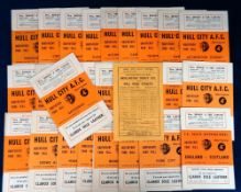 Football programmes, Hull City Homes, 1957/58, 28 programmes including Accrington Stanley (8th March