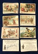 Trade cards, Liebig, six German edition sets, Gold S639, The Poor Fisherman & the Caliph S640,